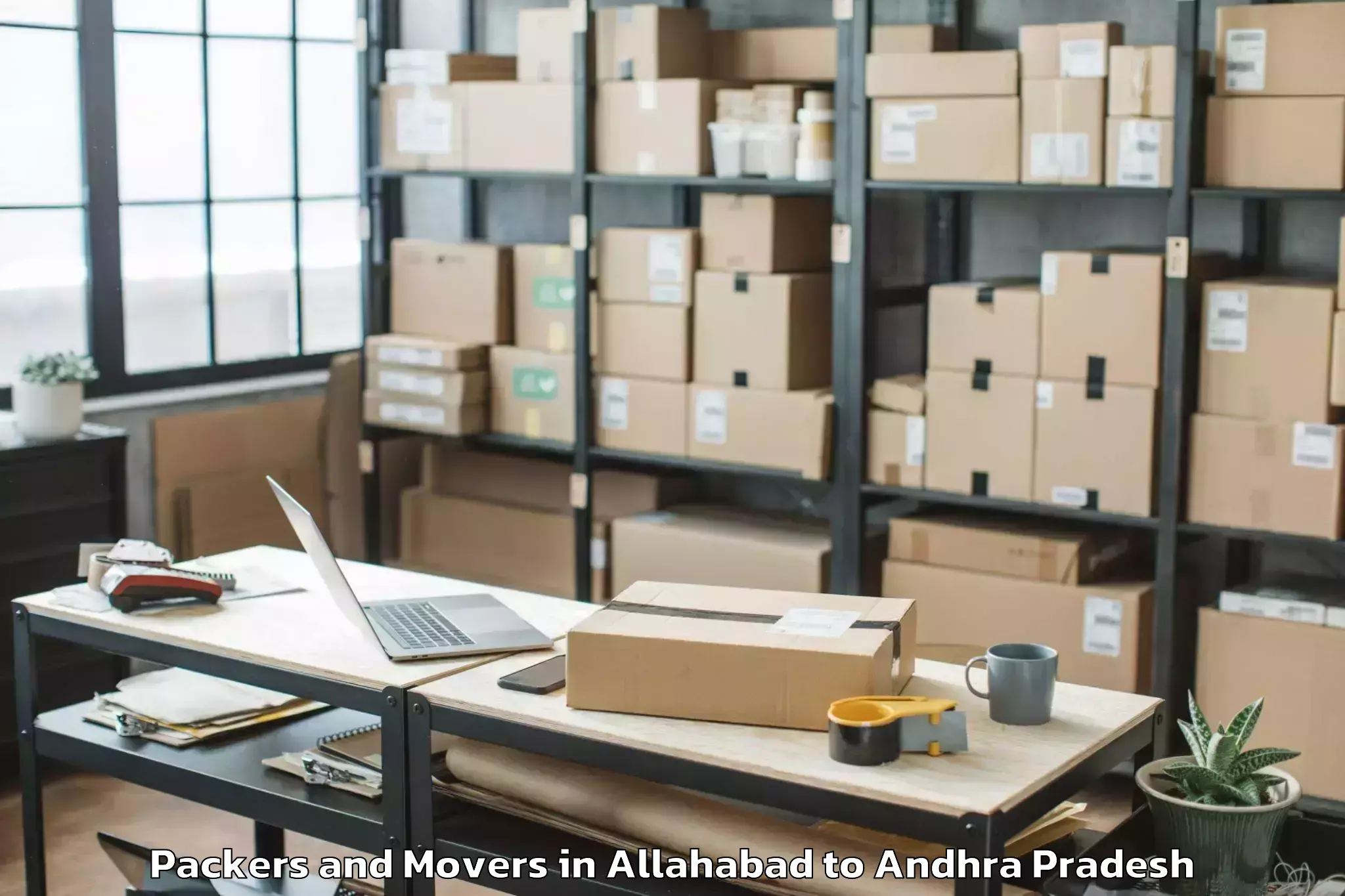 Affordable Allahabad to Thotlavalluru Packers And Movers